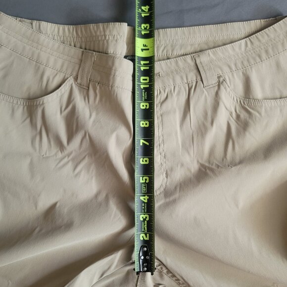 Eddie Bauer Capri Pants Womens 16 Tan Brown Rainier UV Protection Water Repel - Picture 7 of 13